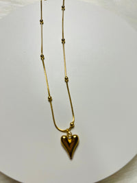 Ins niche design mini heart clavicle necklace titanium steel material does not fade texture love - NHOVIDSHOP