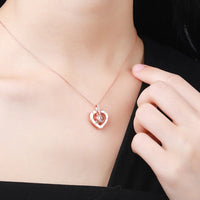 Trendy Projection Women Necklace 100 Language “I Love You” Best Birthday Anniversary Gift for Love 5201314 Letter Jewelry - NHOVIDSHOP