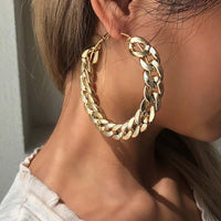 Fashion Oversized Big Hoop Earrings - NHOVIDSHOP