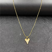 Ins niche design mini heart clavicle necklace titanium steel material does not fade texture love - NHOVIDSHOP