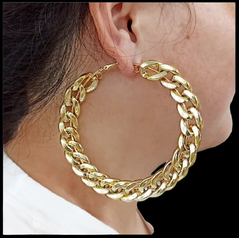 Fashion Oversized Big Hoop Earrings - NHOVIDSHOP