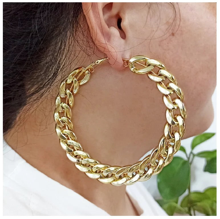 Fashion Oversized Big Hoop Earrings - NHOVIDSHOP