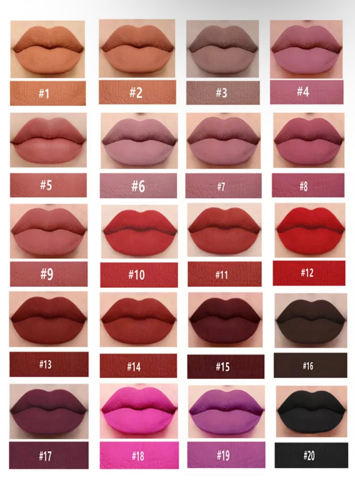 Cruelty-Free Matte Liquid Lipsticks, Light, Smooth, Long-lasting and Waterproof - NHOVIDSHOP