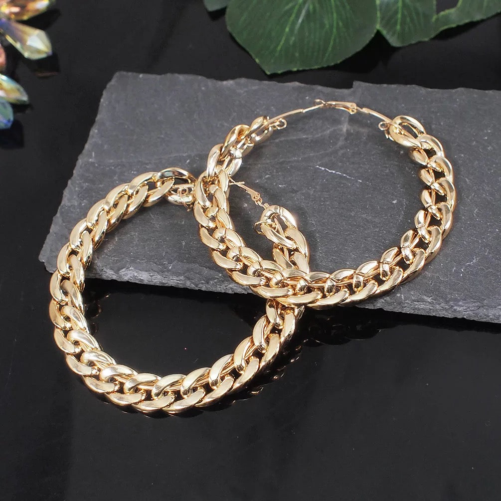 Fashion Oversized Big Hoop Earrings - NHOVIDSHOP