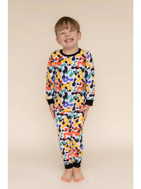 Pop Camo Long Jammies - Playful Comfort for Restful Nights - Littlepinot