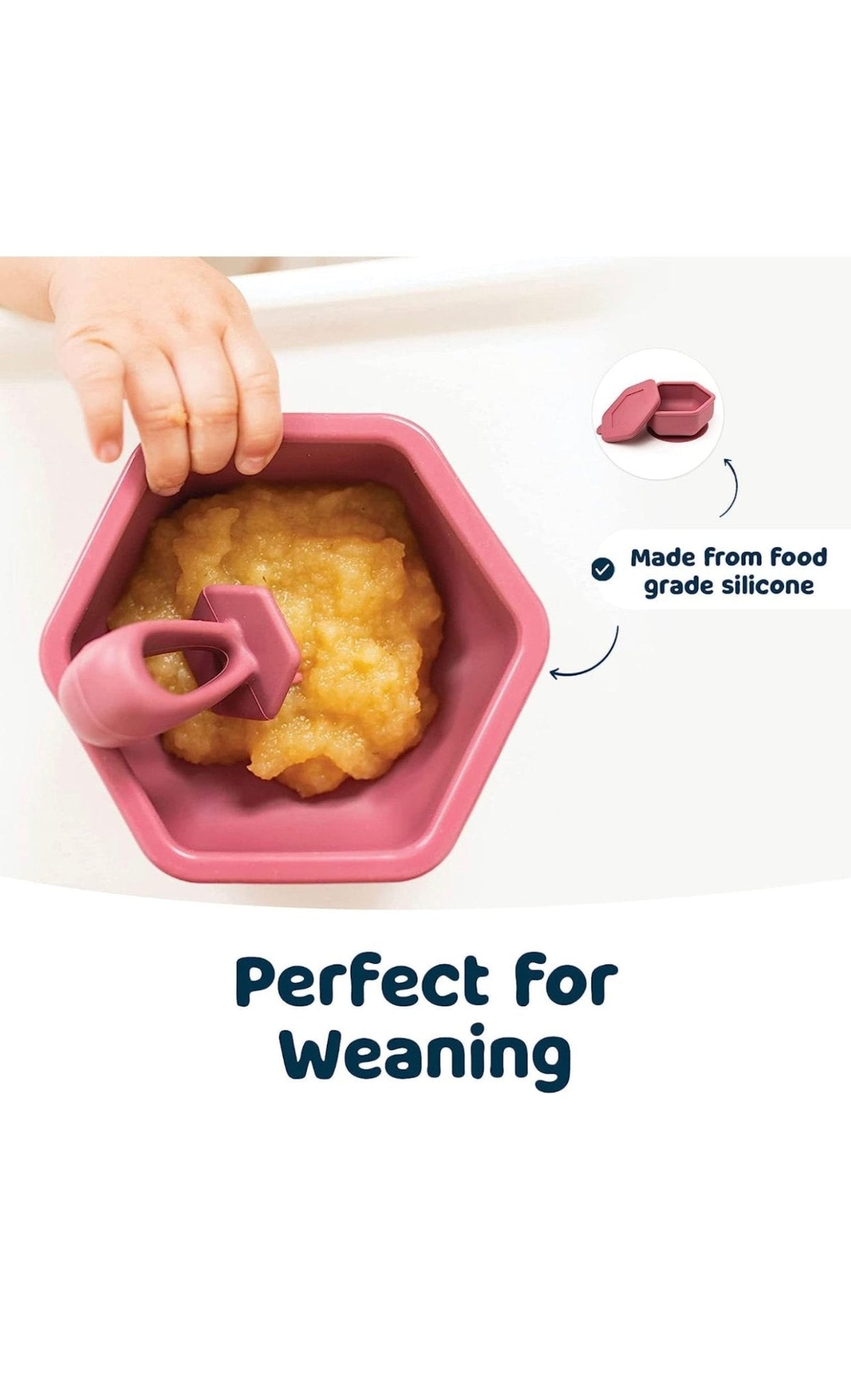 Silicone Suction Bowl with Lid - Perfect for Babies and Toddlers - Littlepinot