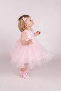 Stunning Baby Pink Occasion Dress - Your Little One's Perfect Outfit - Littlepinot