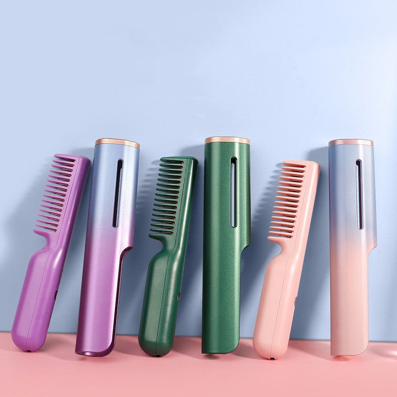 Transform Your Hair with the Wireless Charging Straight Hair USB Negative Ion Heating Comb - Littlepinot