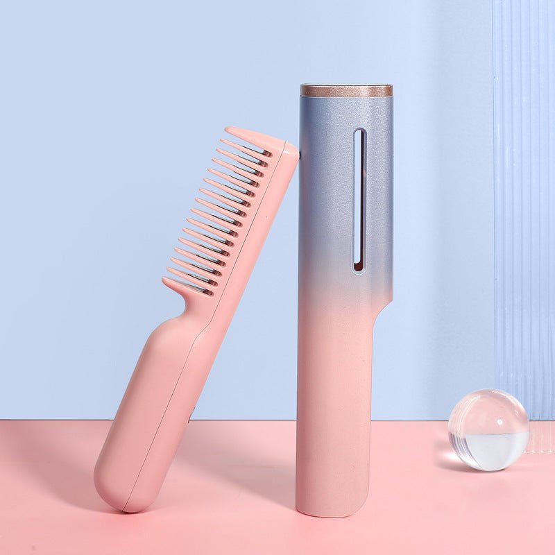 Transform Your Hair with the Wireless Charging Straight Hair USB Negative Ion Heating Comb - Littlepinot