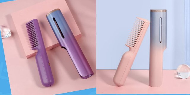 Transform Your Hair with the Wireless Charging Straight Hair USB Negative Ion Heating Comb - Littlepinot