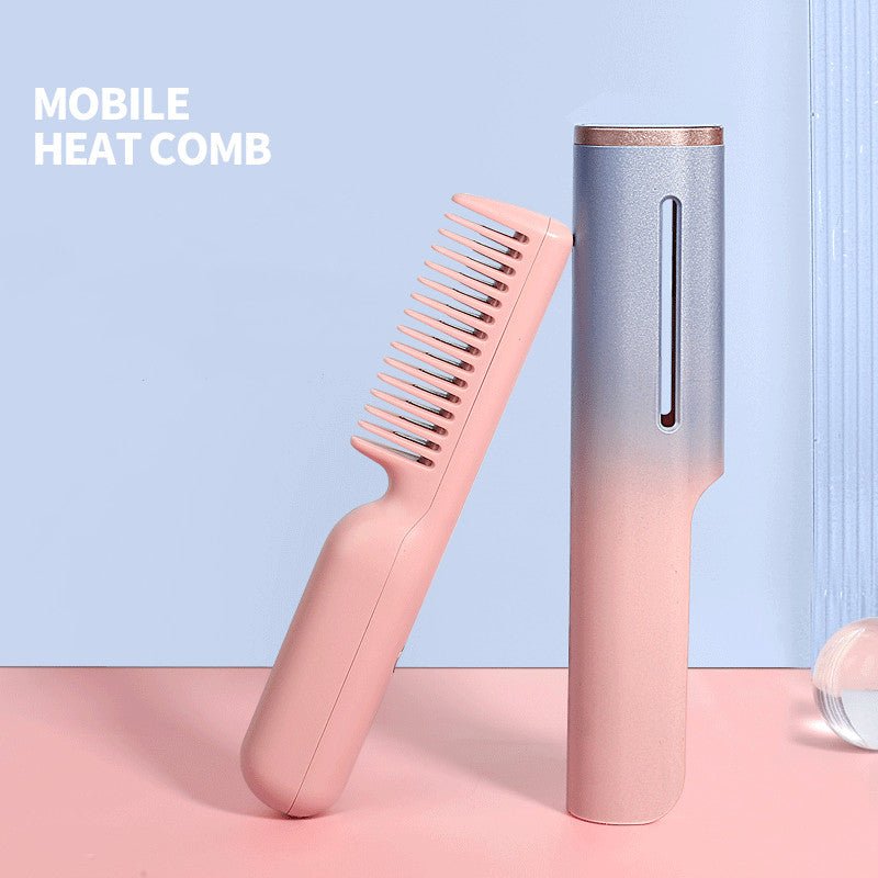 Transform Your Hair with the Wireless Charging Straight Hair USB Negative Ion Heating Comb - Littlepinot