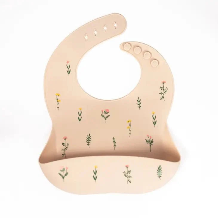 Wildflowers Silicone Bib - Mess - Free Dining for Your Little Explorer - Littlepinot